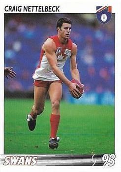 1993 Select AFL #23 Craig Nettelbeck Front